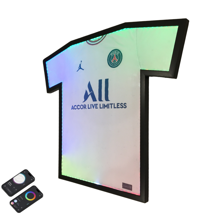 Cadre pour maillot de football à LED connectées