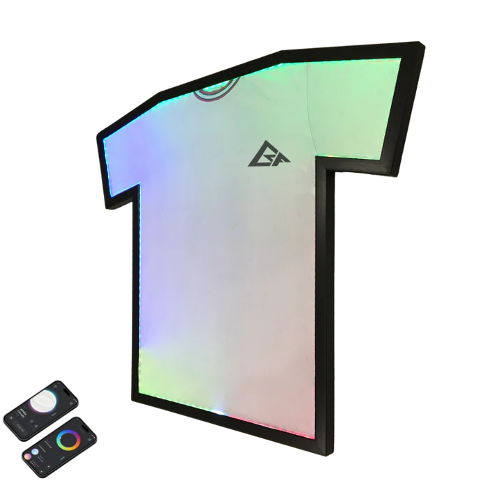Cadre pour maillot de football à LED connectées - BUSTFRAME